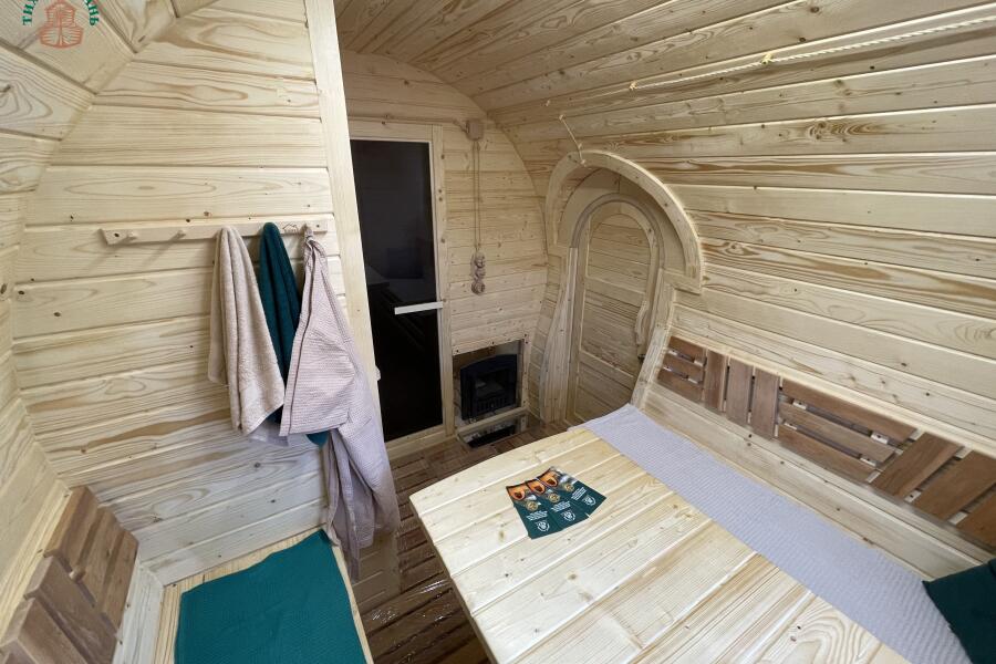 Баня Сундук 5 м, 2 отд, боковой вход, с душевой, топка внутри, фото 16