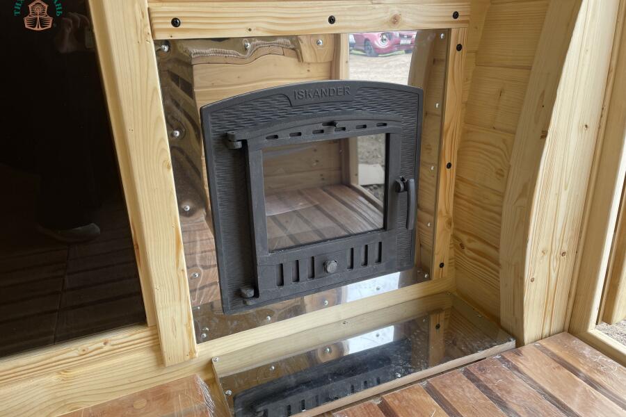 Баня Сундук 5 м, 2 отд, боковой вход, с душевой, топка внутри, фото 19