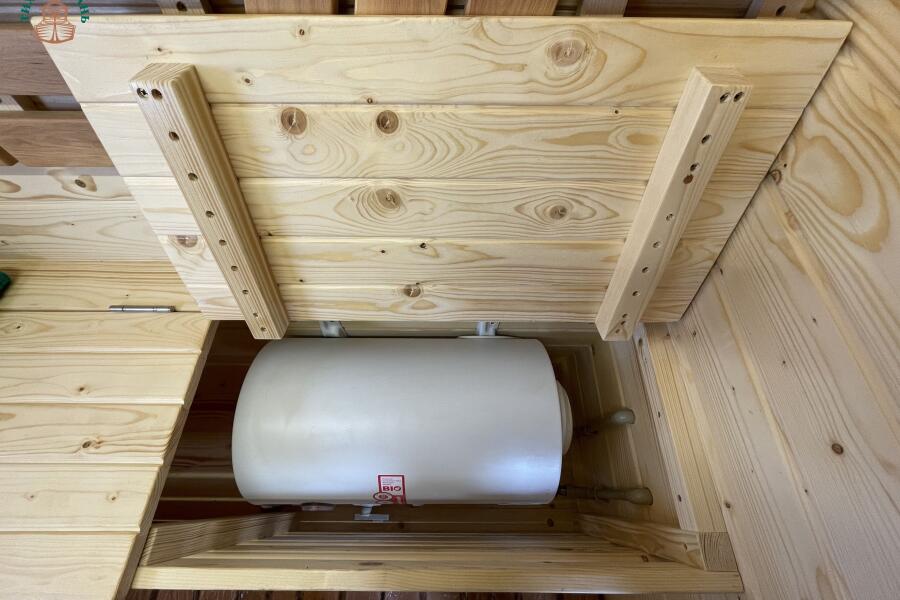 Баня Сундук 5 м, 2 отд, боковой вход, с душевой, топка внутри, фото 20