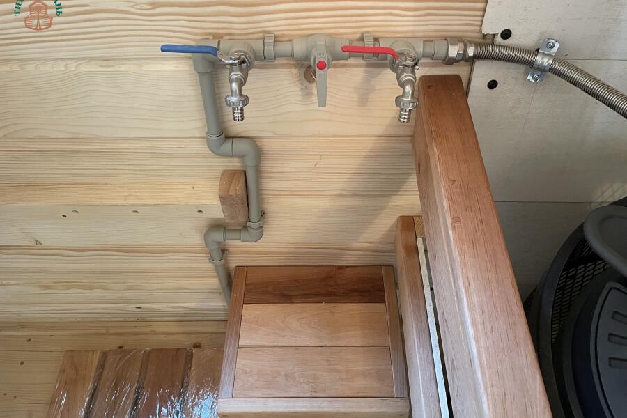 Баня Сундук 5 м, 2 отд, боковой вход, с душевой, топка внутри, фото 25