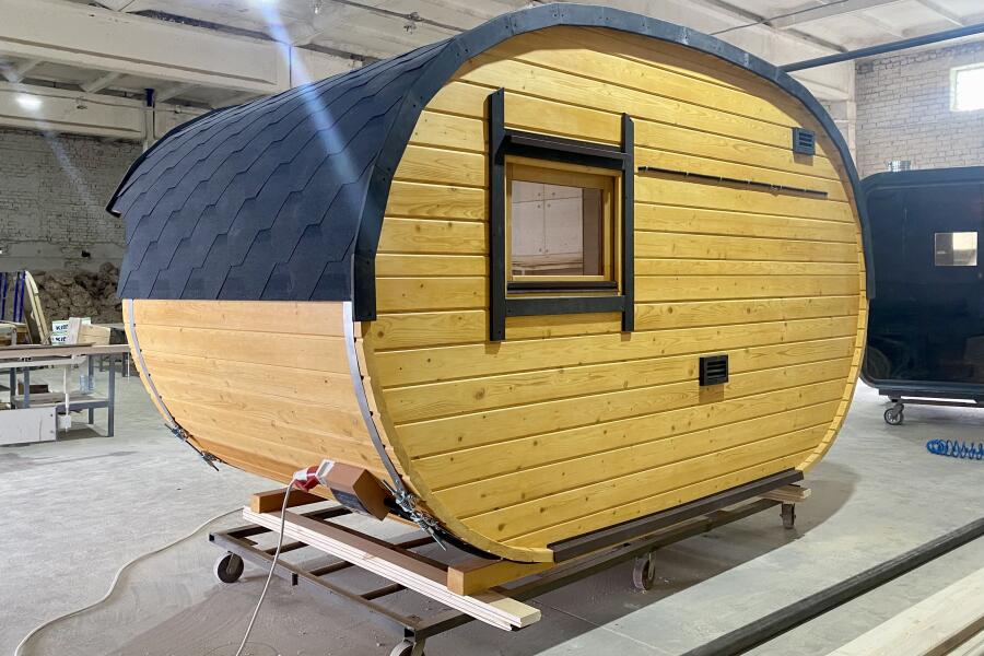 Баня овальная Батискаф 2,4х5 м , фото 11