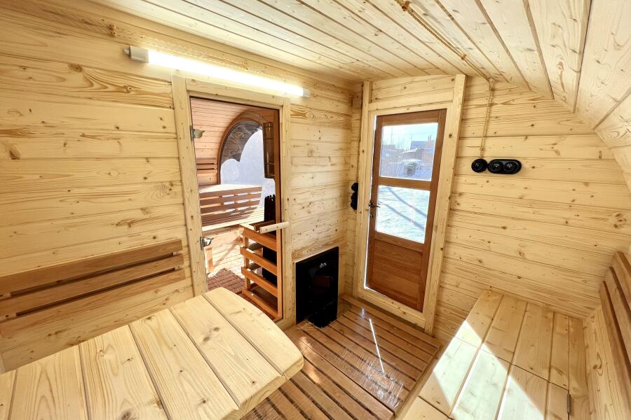 Баня овальная Батискаф 2,4х5 м , фото 15