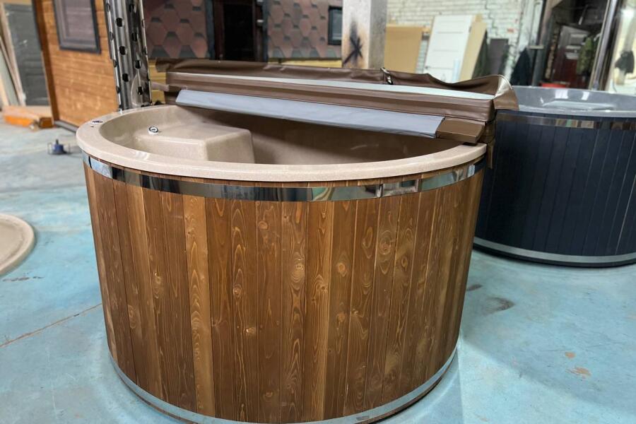 Купель Лагуна 200 c гидромассажем, подсветкой и термокрышкой, фото 2