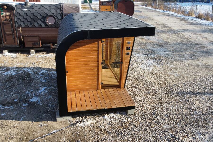 Каркасная сауна с панорамным окном по Финской технологии Сканди, фото 2