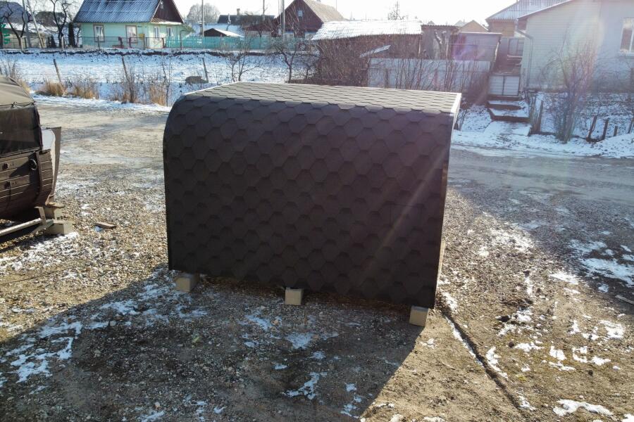 Каркасная сауна с панорамным окном по Финской технологии Сканди, фото 4