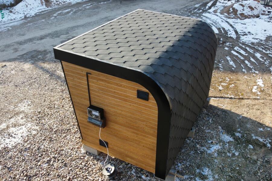 Каркасная сауна с панорамным окном по Финской технологии Сканди, фото 5