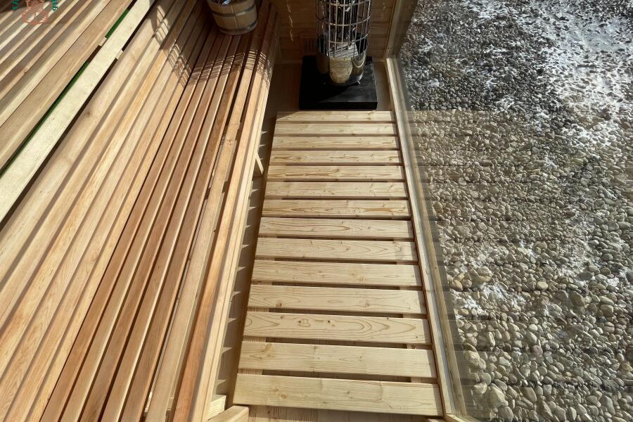 Каркасная сауна с панорамным окном по Финской технологии Сканди, фото 21