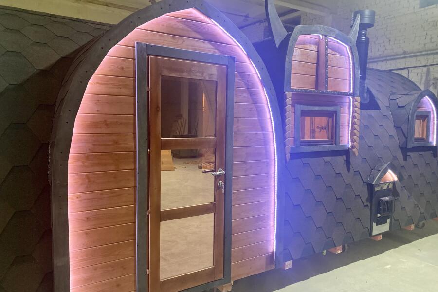 Баня Викинг Эксклюзив 2,4*6 метров  с подсветкой, фото 7