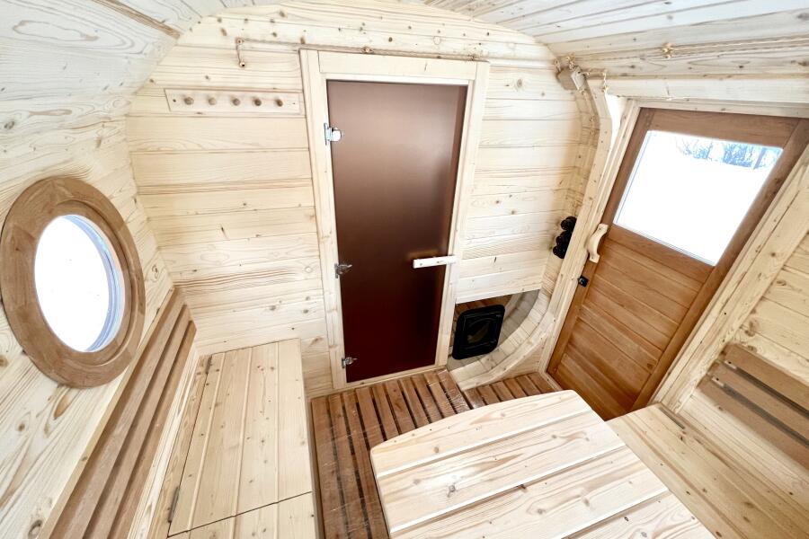 Баня Корабль 2,4*6,8 м, две комнаты, с террасой и полупанорамой, фото 20