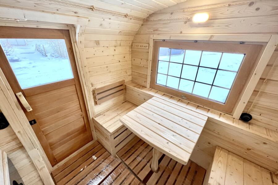 Баня Корабль 2,4*6,8 м, две комнаты, с террасой и полупанорамой, фото 21