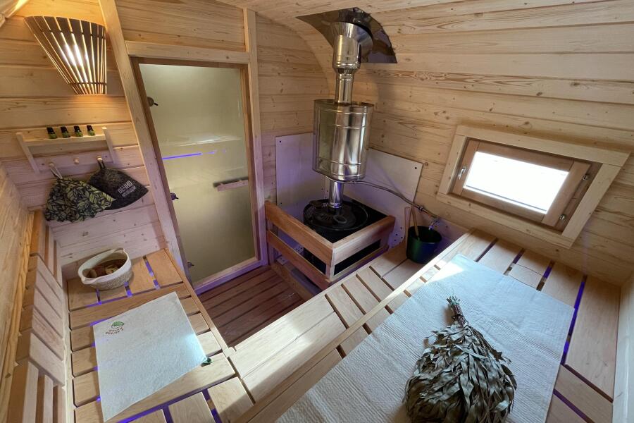 Баня Квадро 6 м, три отделения, подсветка внутри, фото 25