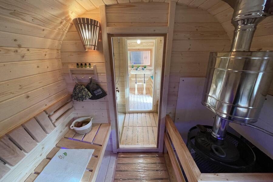 Баня Квадро 6 м, три отделения, подсветка внутри, фото 29