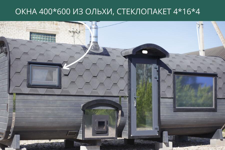 Окно 400*600 из ольхи, стеклопакет 4*16*4, фото 6