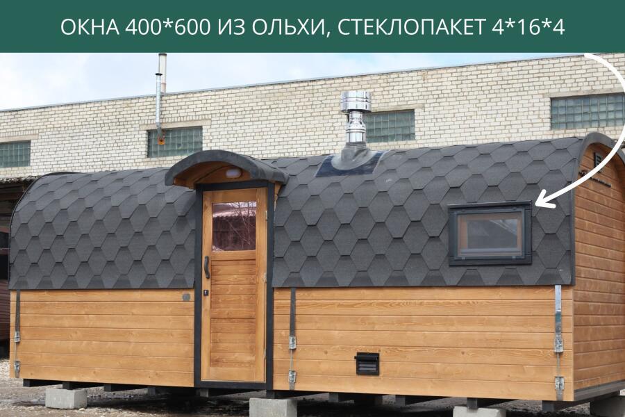 Окно 400*600 из ольхи, стеклопакет 4*16*4, фото 9
