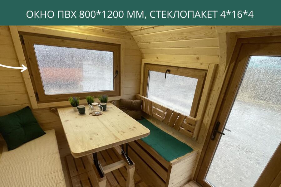 Окно ПВХ 800*1200 мм, стеклопакет 4*16*4, фото 4