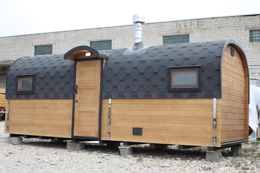 Квадро-Хаус Баня 6 м, 2 отделения. Цвет Walnut, фото 2