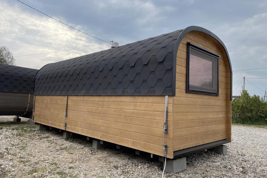 Квадро-Хаус Баня 6 м, 2 отделения. Цвет Walnut, фото 3