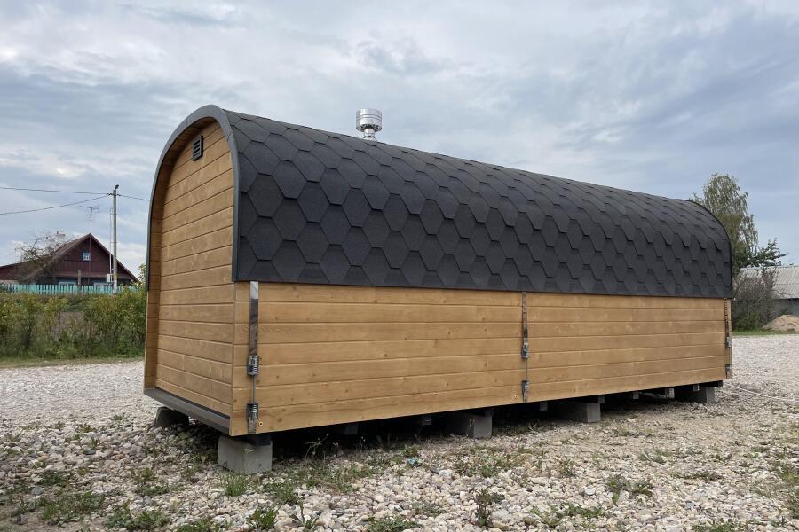 Квадро-Хаус Баня 6 м, 2 отделения. Цвет Walnut, фото 4