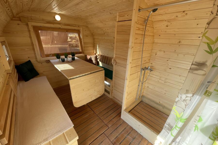 Квадро-Хаус Баня 6 м, 2 отделения. Цвет Walnut, фото 12