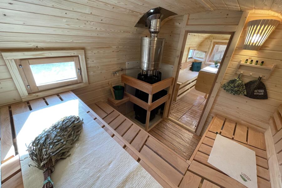 Квадро-Хаус Баня 6 м, 2 отделения. Цвет Walnut, фото 21