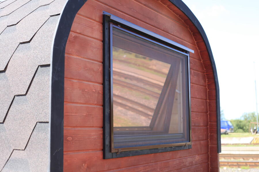 Баня Квадро-Хаус 6м, 2 отделения, со спальным местом и душевой, фото 12