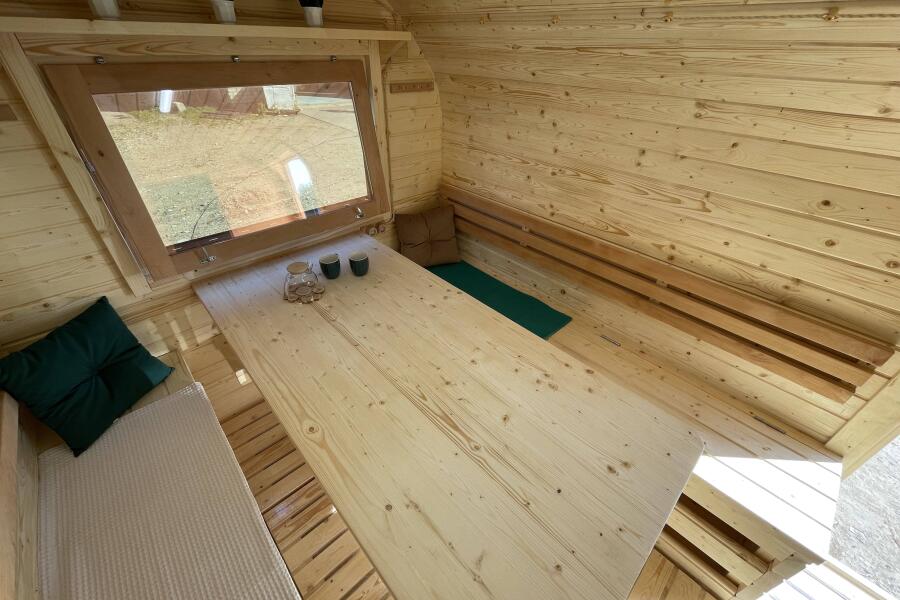 Баня Квадро-Хаус 6м, 2 отделения, со спальным местом и душевой, фото 15