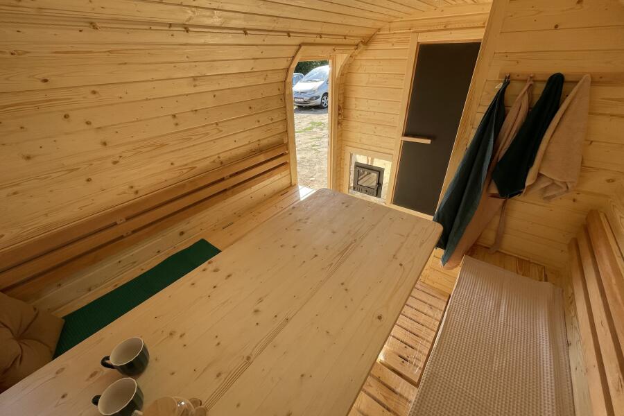 Баня Квадро-Хаус 6м, 2 отделения, со спальным местом и душевой, фото 16