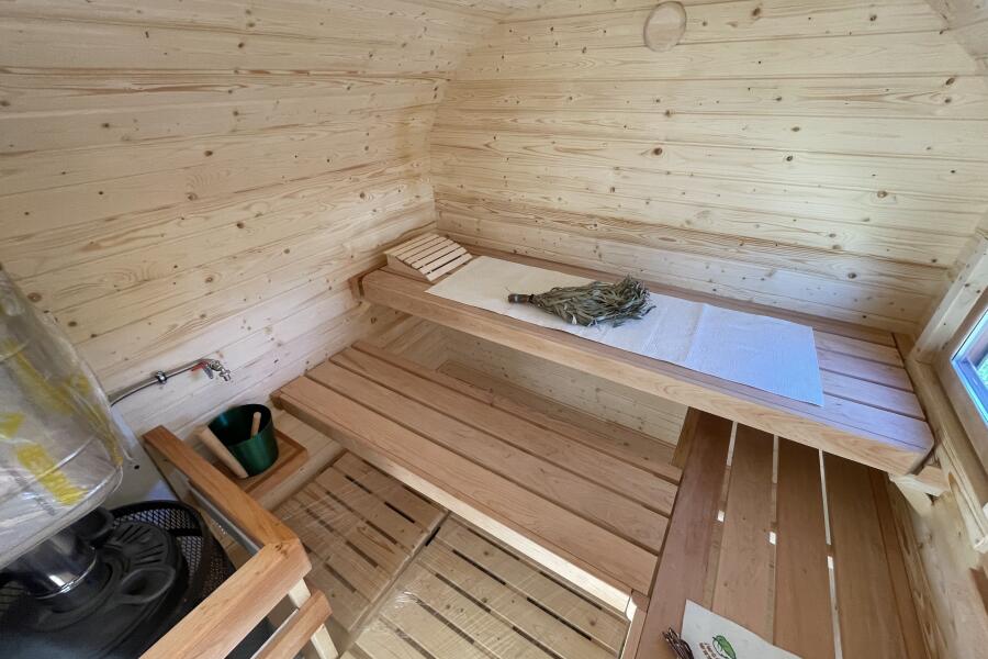 Баня Квадро-Хаус 6м, 2 отделения, со спальным местом и душевой, фото 23