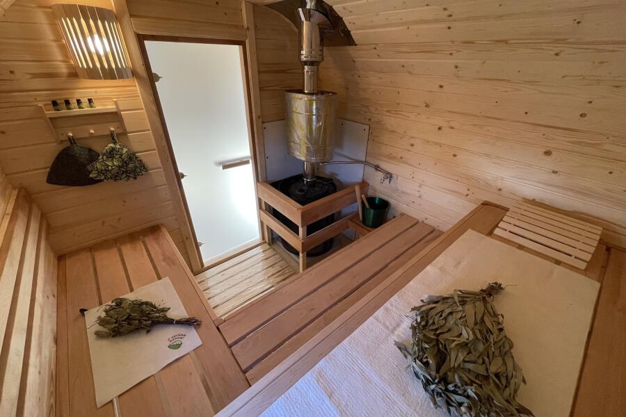 Баня Квадро-Хаус 6м, 2 отделения, со спальным местом и душевой, фото 26