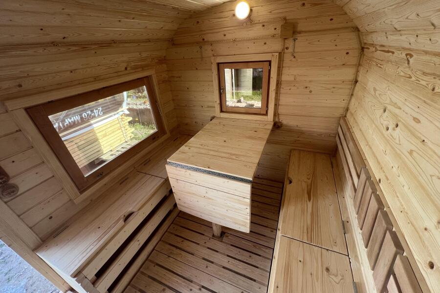 Баня Квадро-хаус 6 м, с подсветкой и спальным местом, фото 16