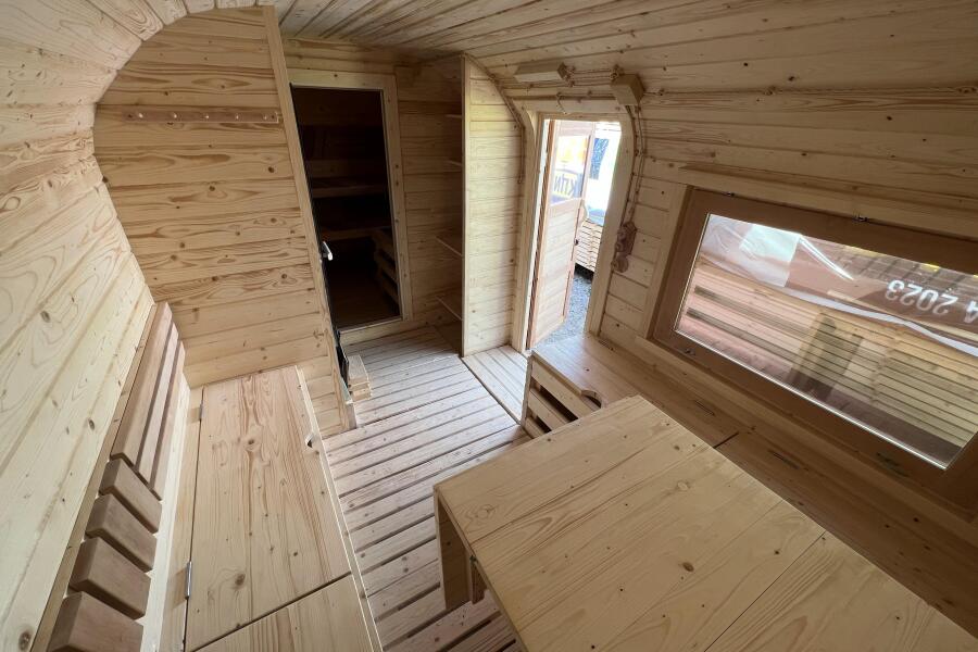 Баня Квадро-хаус 6 м, с подсветкой и спальным местом, фото 17