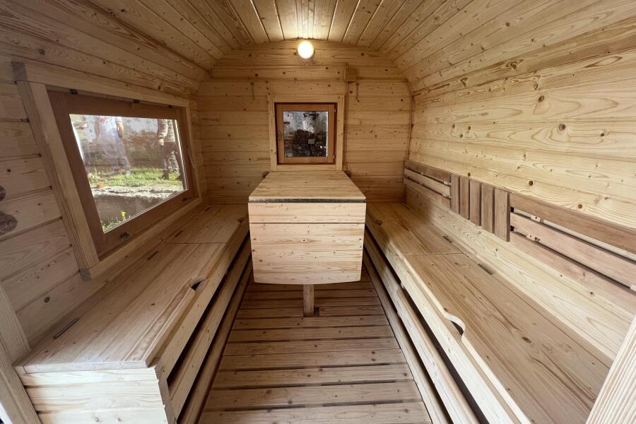 Баня Квадро-хаус 6 м, с подсветкой и спальным местом, фото 19