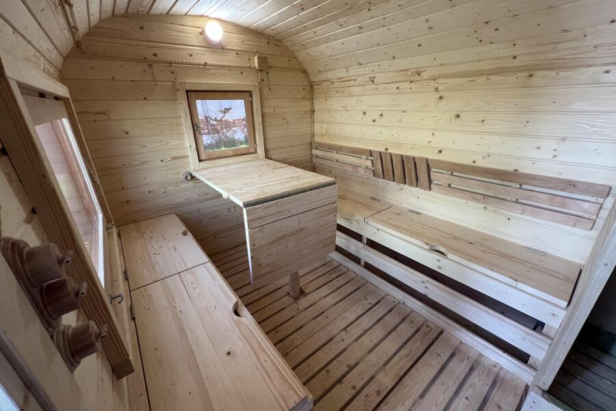 Баня Квадро-хаус 6 м, с подсветкой и спальным местом, фото 21