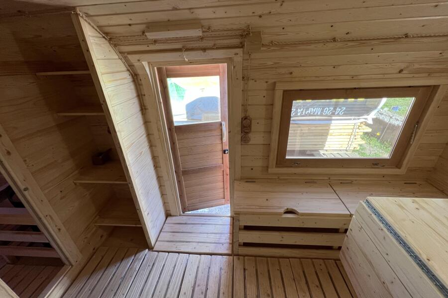 Баня Квадро-хаус 6 м, с подсветкой и спальным местом, фото 22