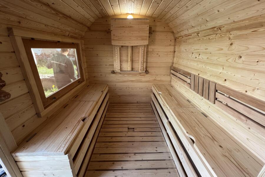 Баня Квадро-хаус 6 м, с подсветкой и спальным местом, фото 23