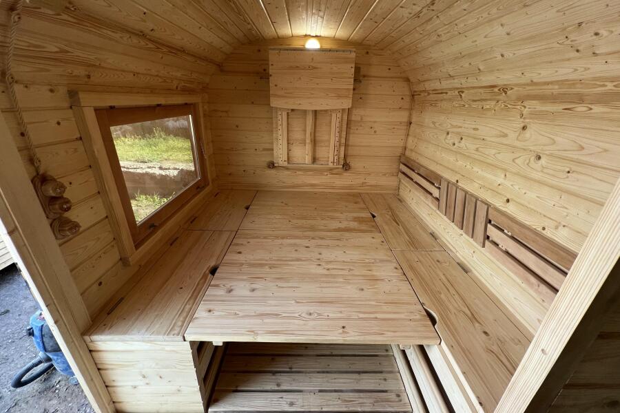 Баня Квадро-хаус 6 м, с подсветкой и спальным местом, фото 24