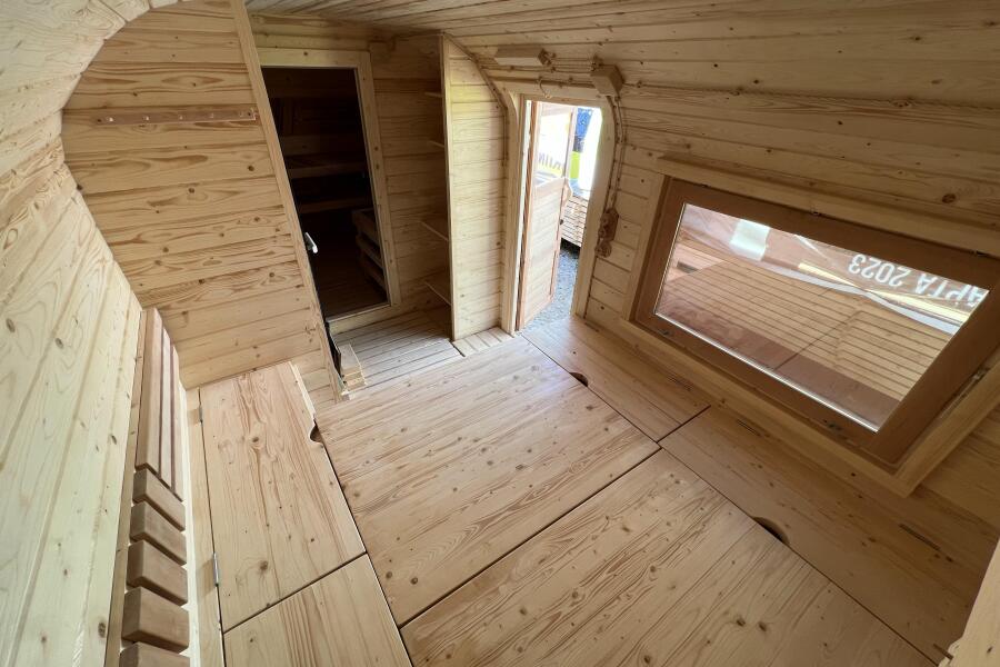 Баня Квадро-хаус 6 м, с подсветкой и спальным местом, фото 25