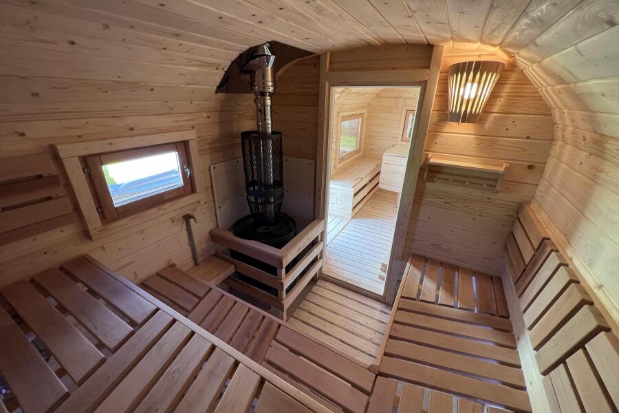 Баня Квадро-хаус 6 м, с подсветкой и спальным местом, фото 28