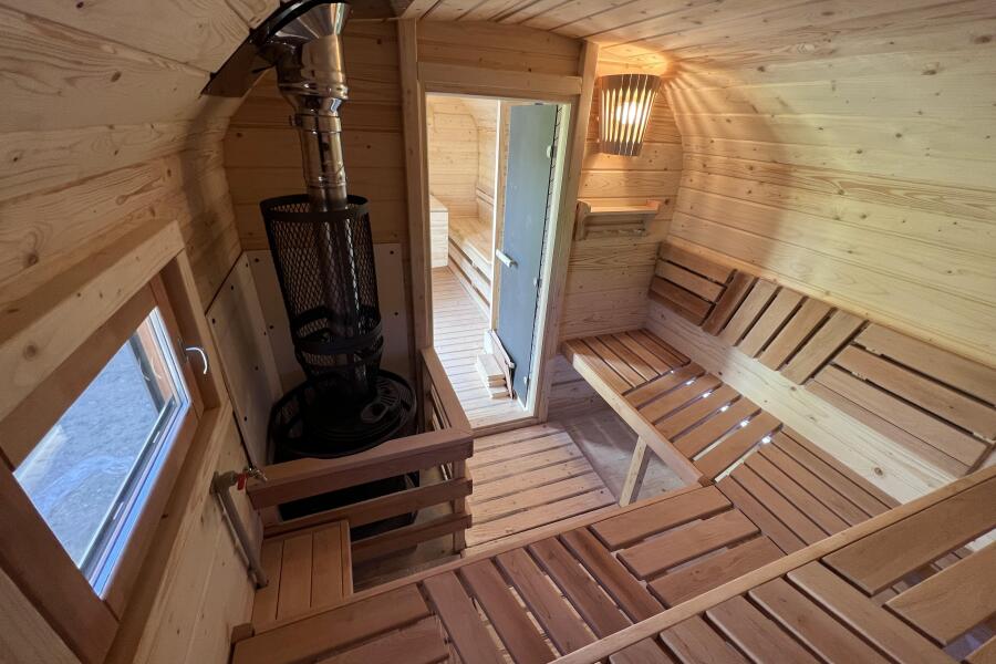 Баня Квадро-хаус 6 м, с подсветкой и спальным местом, фото 29