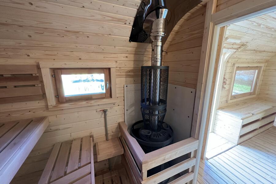 Баня Квадро-хаус 6 м, с подсветкой и спальным местом, фото 30