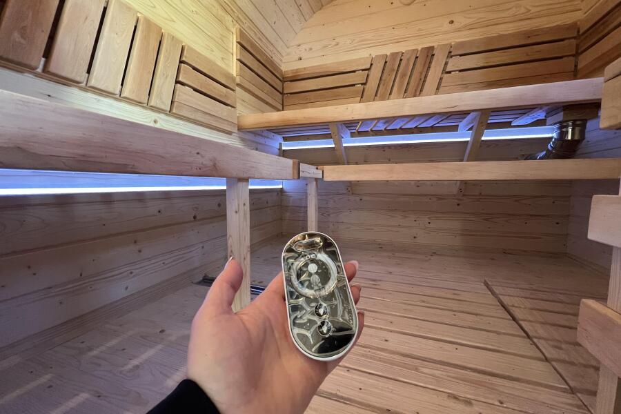 Баня Квадро-хаус 6 м, с подсветкой и спальным местом, фото 32