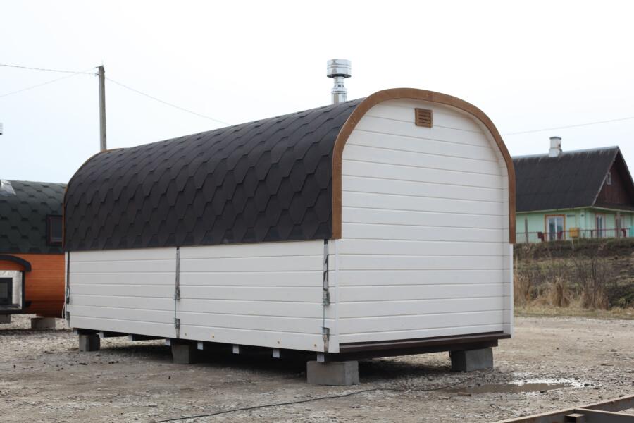 Баня Квадро-Хаус 5 м, Цвет Крим белоснежный, фото 4