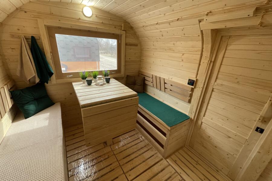 Баня Квадро-Хаус 5 м, Цвет Крим белоснежный, фото 11