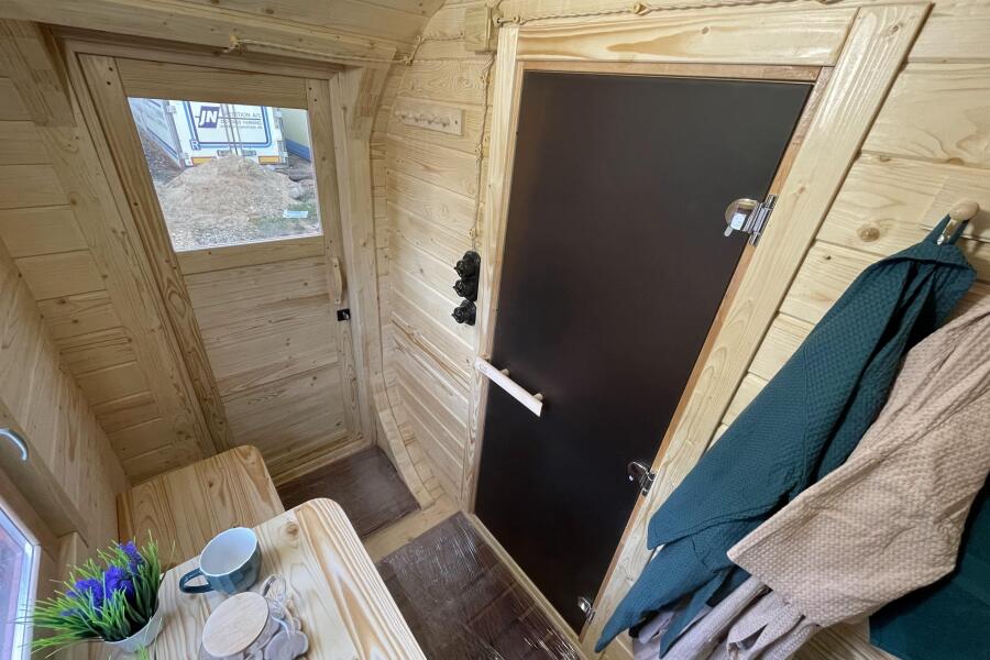 Баня Квадро 3,5 м, 2 отделения, с полупанорамным окном, фото 17