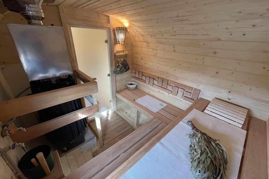 Баня Квадро 5 м, два отделения, подсветка внутри, фото 24