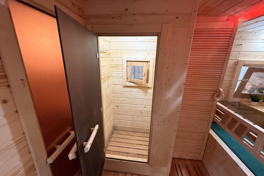 Баня овальная 3*6 метра с панорамным куполом и душевой , фото 12