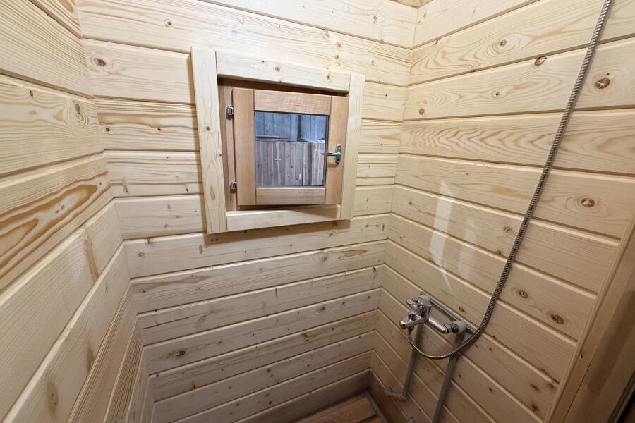 Баня овальная 3*6 метра с панорамным куполом и душевой , фото 13