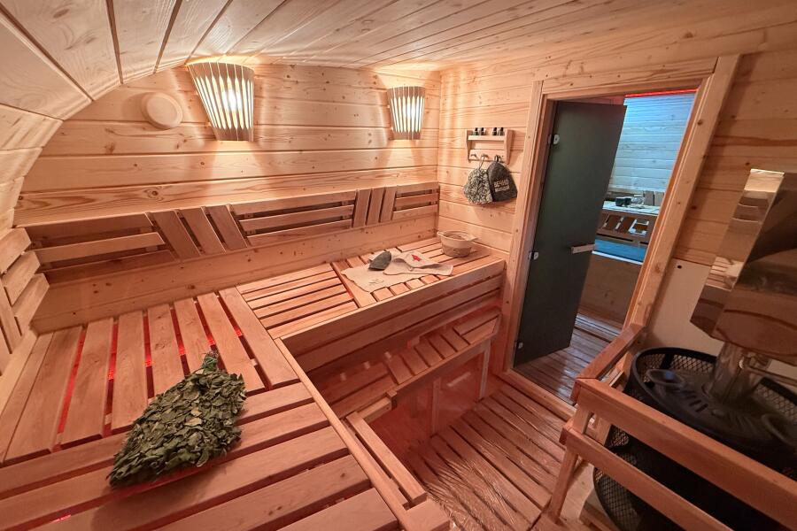 Баня овальная 3*6 метра с панорамным куполом и душевой , фото 16