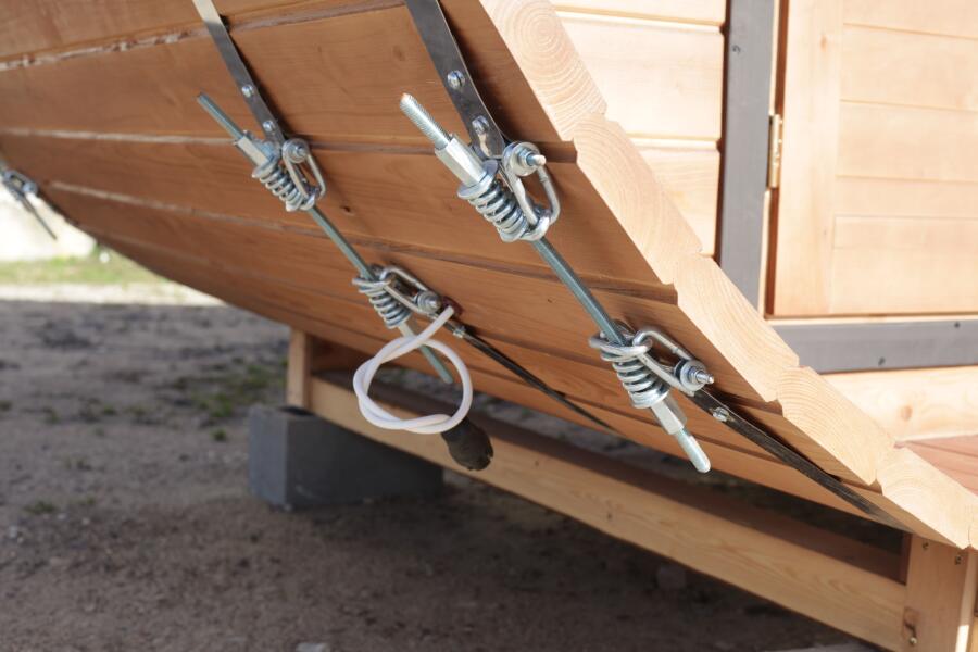 Баня овальная с панорамным куполом 2,4*4 м, две комнаты, фото 17