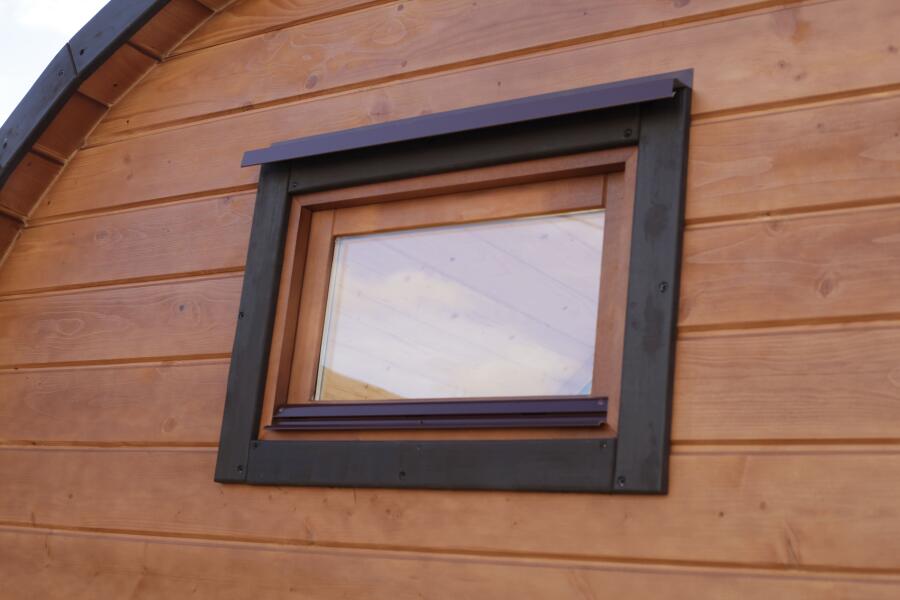 Баня овальная с панорамным куполом 2,4*4 м, две комнаты, фото 19